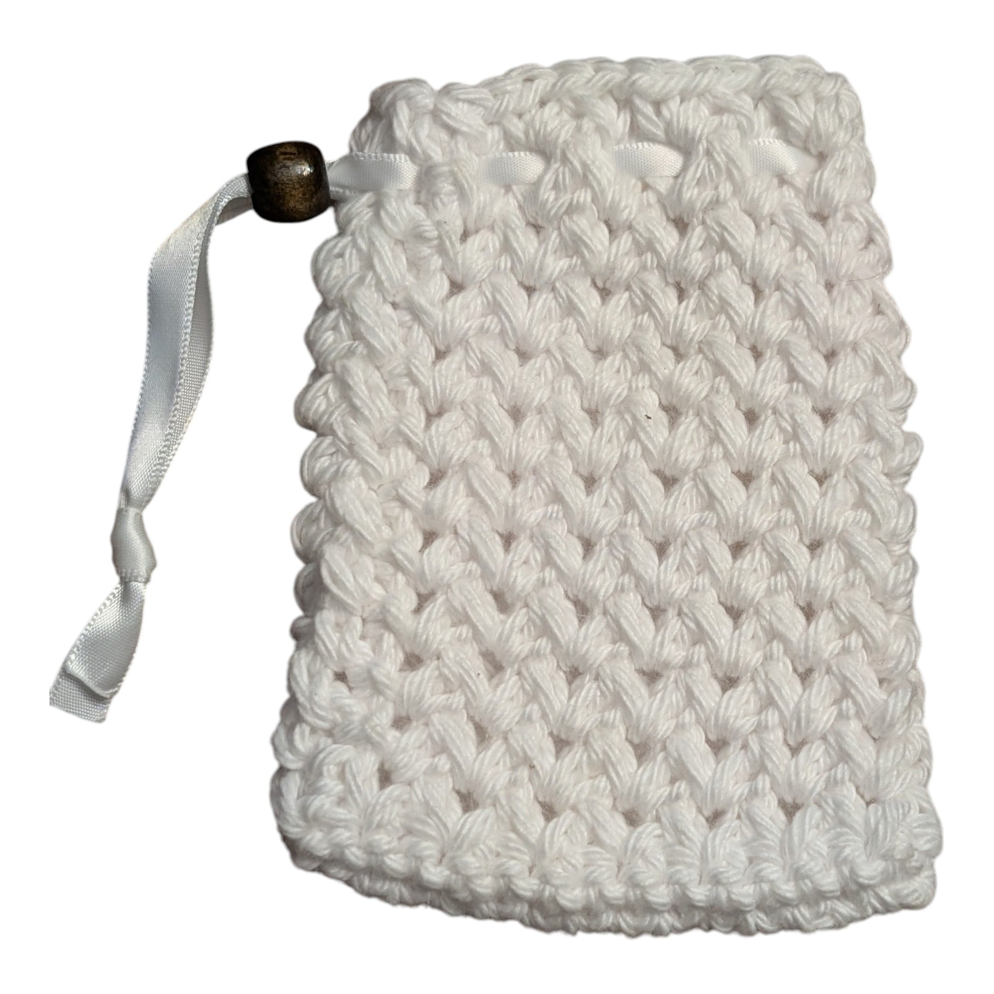 HAND CROCHETED SOAP SAVER LOOFAH BAG (several color variations)